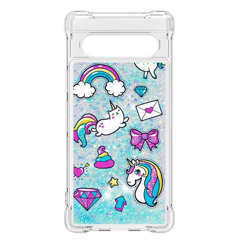 Custodia per Pixel 7A su Per Funda Google Pixel 7A Cover Custodia Glitter Dinamica Liquida Per Google Pixel7A 7 A GHL1X GWKK3 Custodia per Telefono Coque