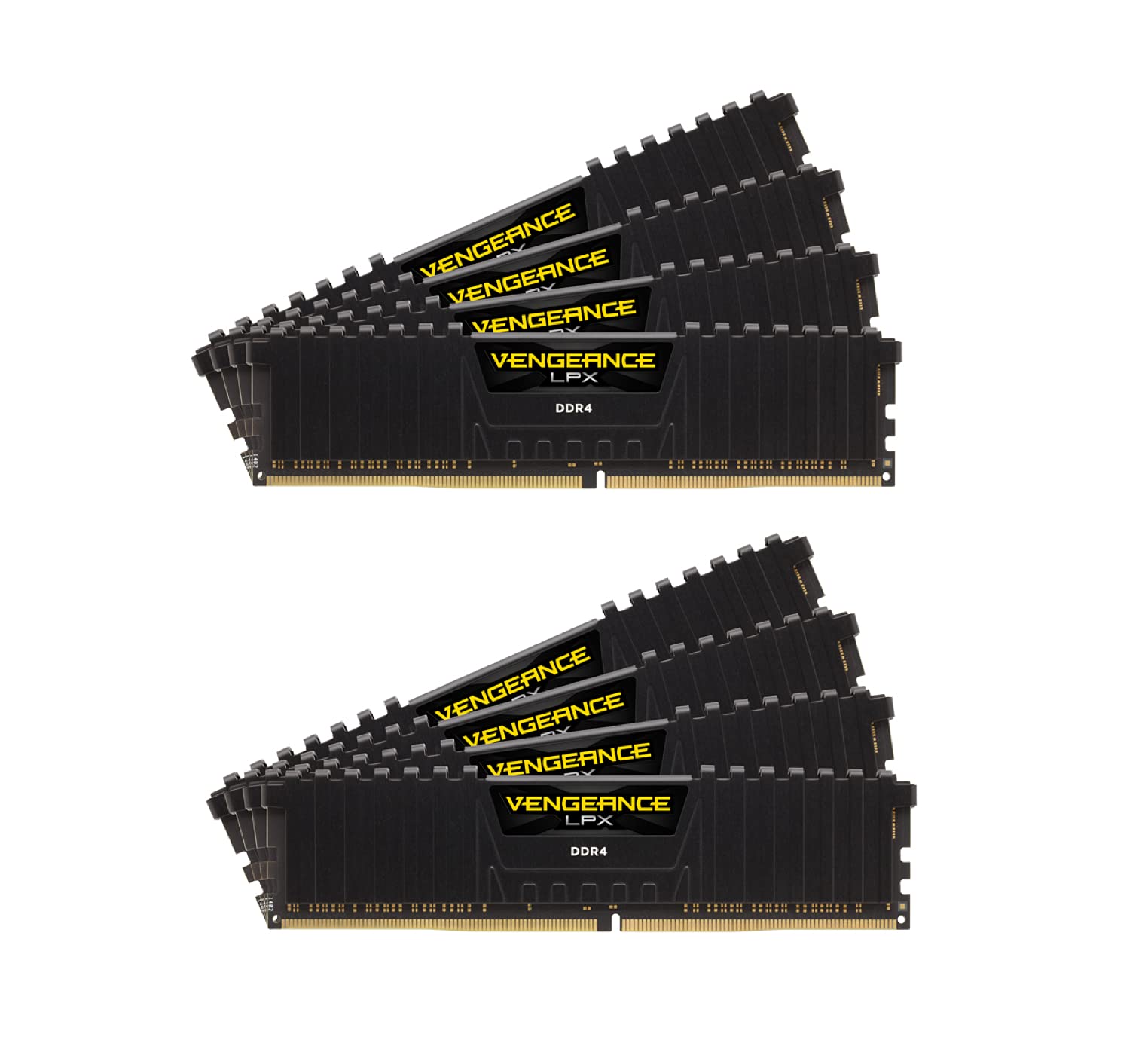 

CORSAIR Пам ять для настільного ПК VENGEANCE LPX Series 256 ГБ x CMK256GX4M8A2666C16 DDR4-2666 МГц [32 ГБ 8] чорний