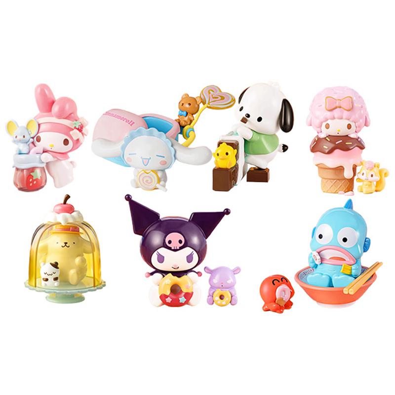 MINISO Colorful Food Fun Collection Figure Mystery Boxes Single Mystery Box/Full Box 6 Pcs Doll