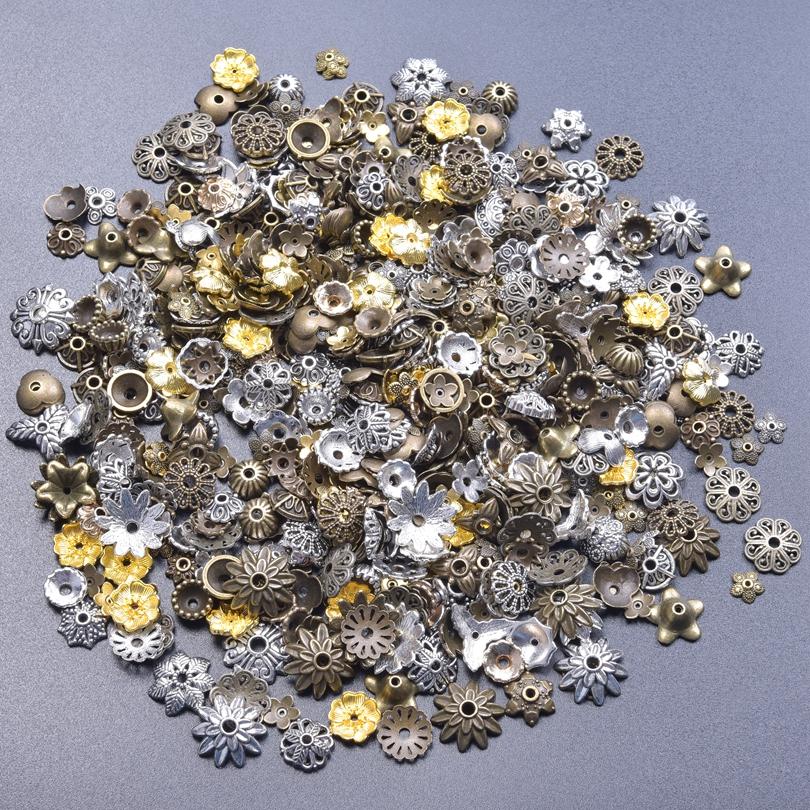 

Wholesale 100pcs/Lot Random Metal Pendant Matte/Bright/Antique Gold Color Tools Butterfly Horse Flower Charms For Jewelry Making
