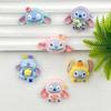 Blue Big-Eared Stitch DIY Resin Accessories: Handmade Hair Clips, Keychains, Phone Cases, Refrigerator Magnets, and Decorations.