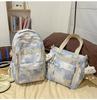 Schoolbag1011 new tie-dye schoolbag junior high school high school college student travel backpack women's high-value niche double shoulder messenger