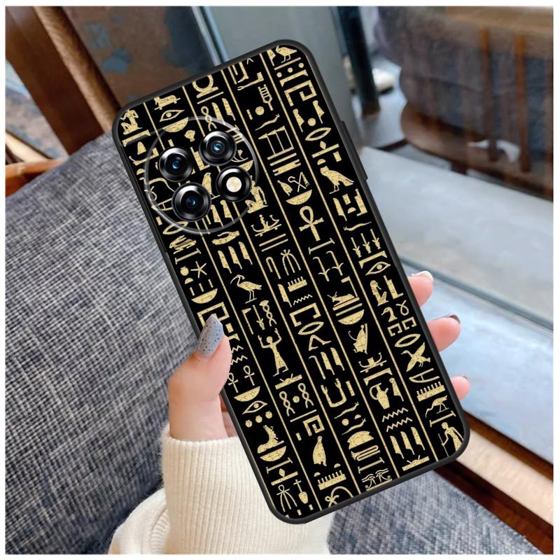 

Древнеегипетский иероглифический чехол для OnePlus 13R 13T 12R 10R 10T 15 13 12 11 10 9 Pro Nord 5 CE 2 3 4 Lite N20 N30 Coque OnePlus 10R