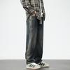 American Retro Jeans Men's Spring New Style Old Loose Straight Trousers