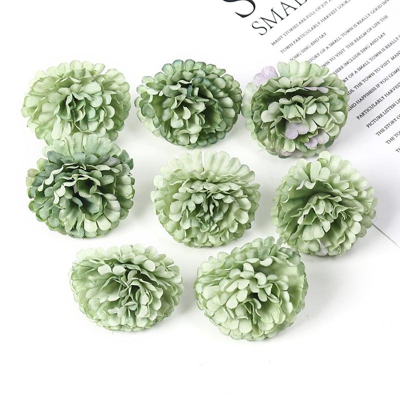 10/20Pcs Artificial Hydrangea Flowers 3cm Silk Fake Flower For Home Decor Garden DIY Bride Wedding Decoration Wreath Accessories
