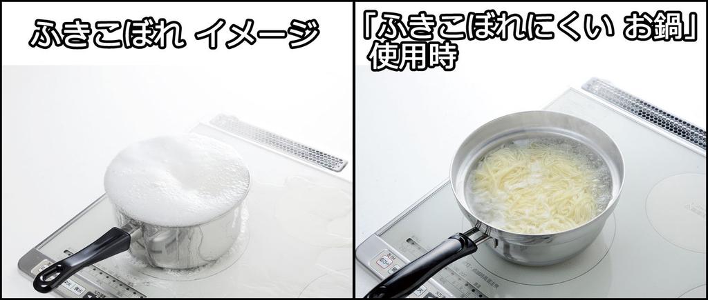 Ernest In 18cm Induction Compatible Stainless Steel Yukihira Saucepan a Favorite Brand of Major Restaurants [Made Japan] (Overflow Resistant),