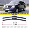 Car Front Wiper Blades For Mercedes Benz M Class W163 1998 - 2005 ML320 ML55 ML350 Windscreen Windshield Car Accessories 22"+22"