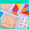 Wooden Puzzle Toy For Kids With Diy Flat Blocks For Educational Play