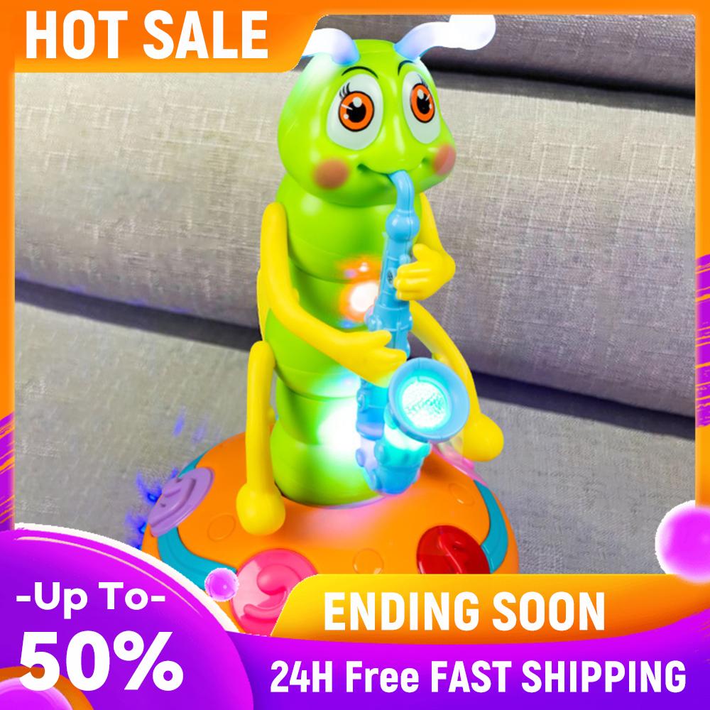 

Caterpillar Saxophone Toys with Music & Light Simulation Movable Caterpillar Obstacle Avoid Birthday Gifts for Boys Girls China Mainland