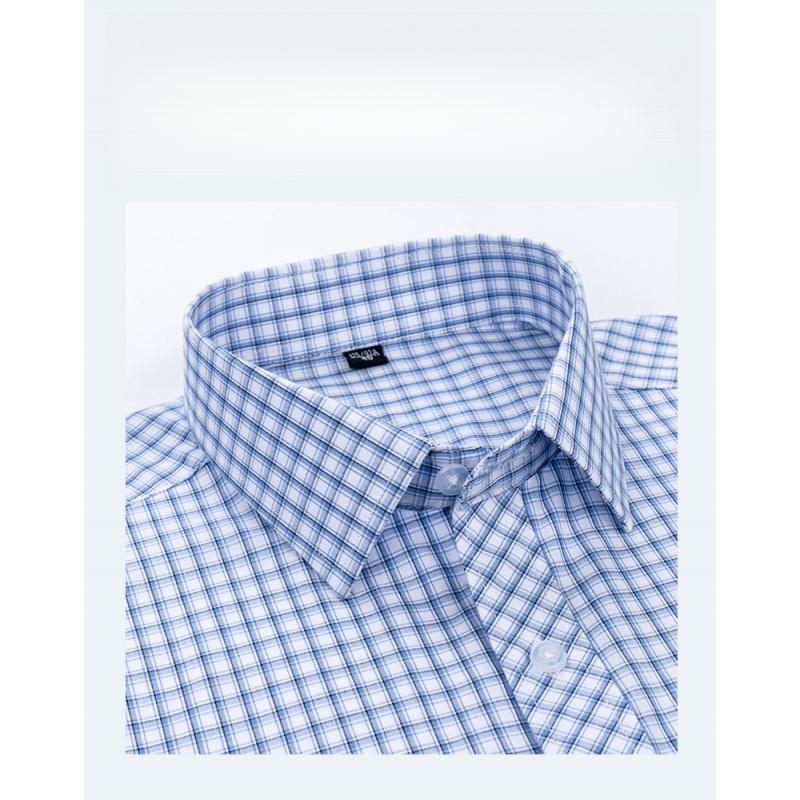 100% Pure Cotton Plaid Long-Sleeve Shirt For Men Spring/Summer Casual All-Cotton Shirt Versatile Business Style For Young Men