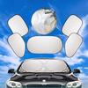 Car Windshield Sunshade 6 Pieces Set Car Window Shade Car Curtain Easy To Use Fits Window Shades Of Various Sizes Auto Awning