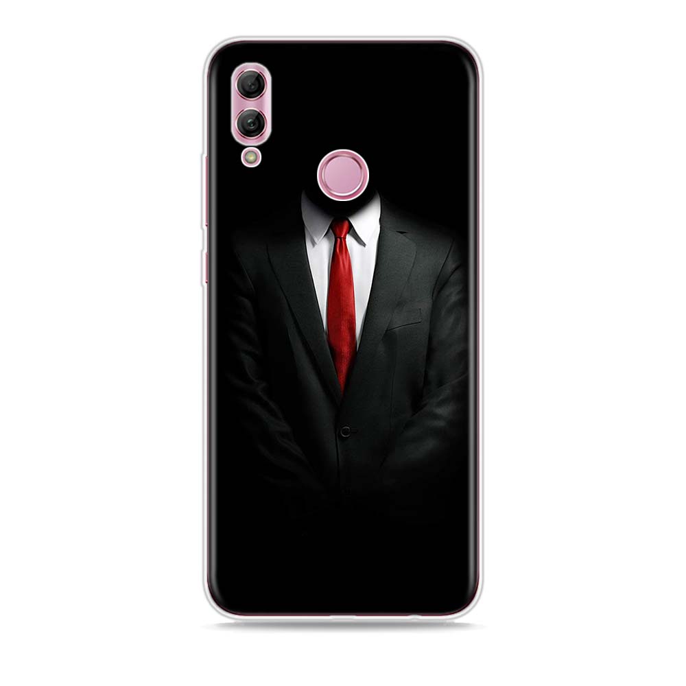 Herren Anzug Hemd Krawatte Silikonhülle Für Honor 30 30S 30i 9 10 9A 9C 9S 9N 10i 10X 9X Lite Pro 5G Handyhülle