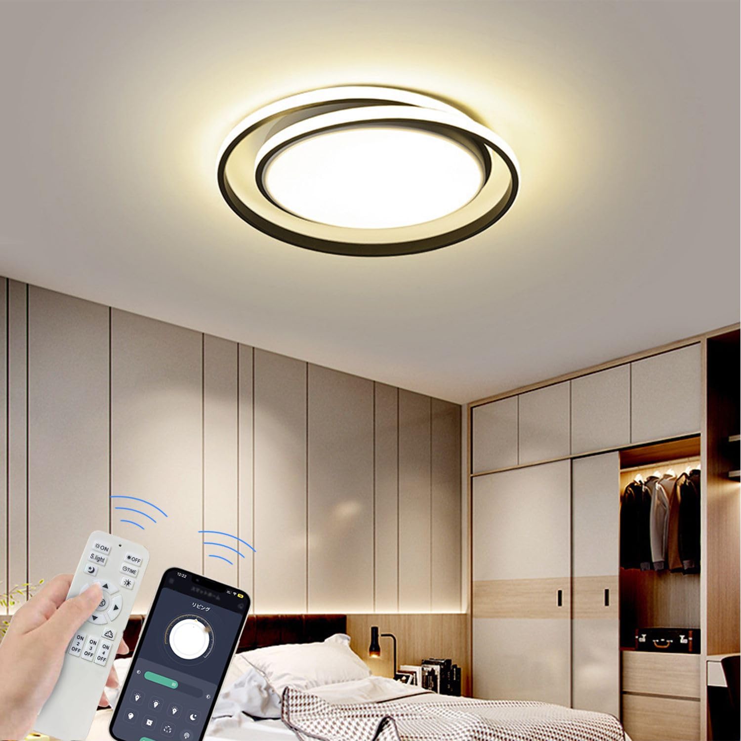 

Ceiling light LED upper light stylish lighting fixture 4 tatami 6 tatami 8 tatami 12 tatami stylish ceiling lighting indirect lighting living room