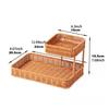 Geweven Mand Weefmand Opbergmand Mand Container Bureau Diverse Spullen Opbergdoos Bureau Organizer voor Bureau Slaapkamer