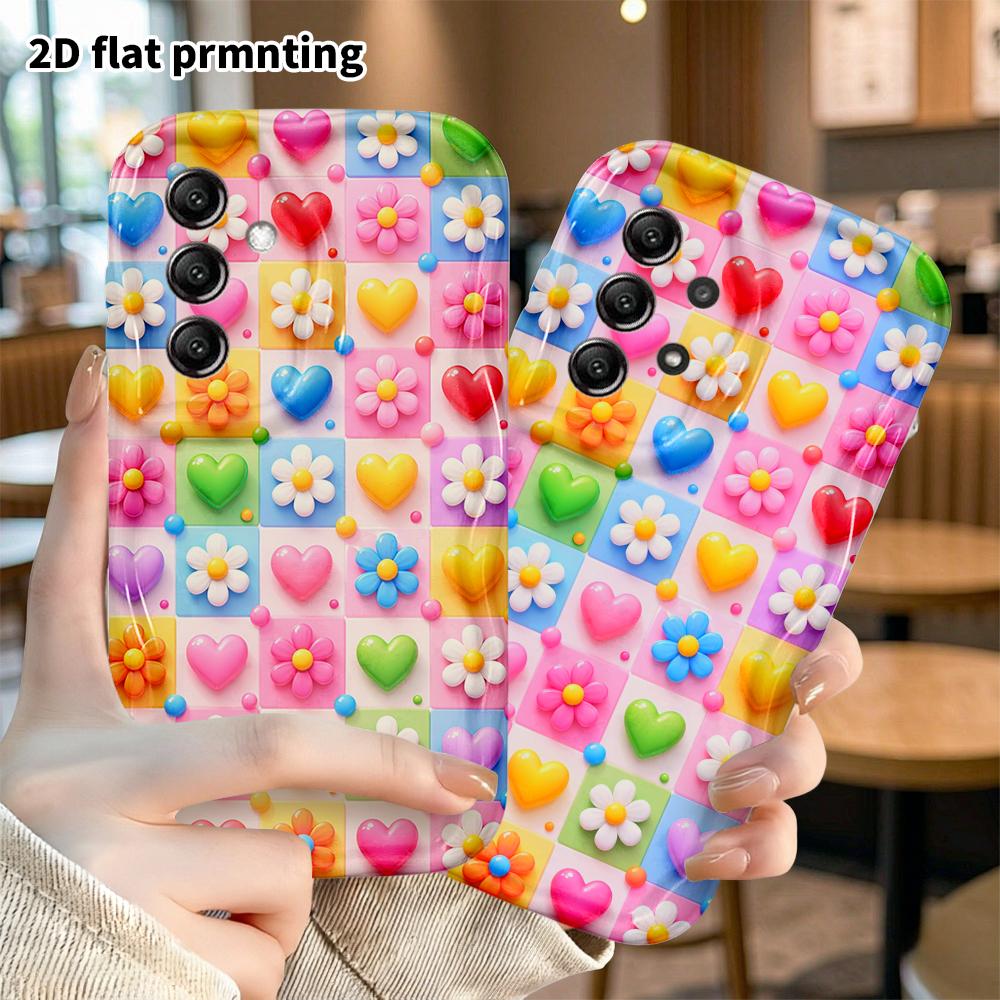 Phone Case: 2D Flat, Suitable for Samsung Galaxy A34 A35 M05 M06 S20 S22 S21 FE Plus 5G Protective Case, Full of Playful Energy, Perfect Christmas and