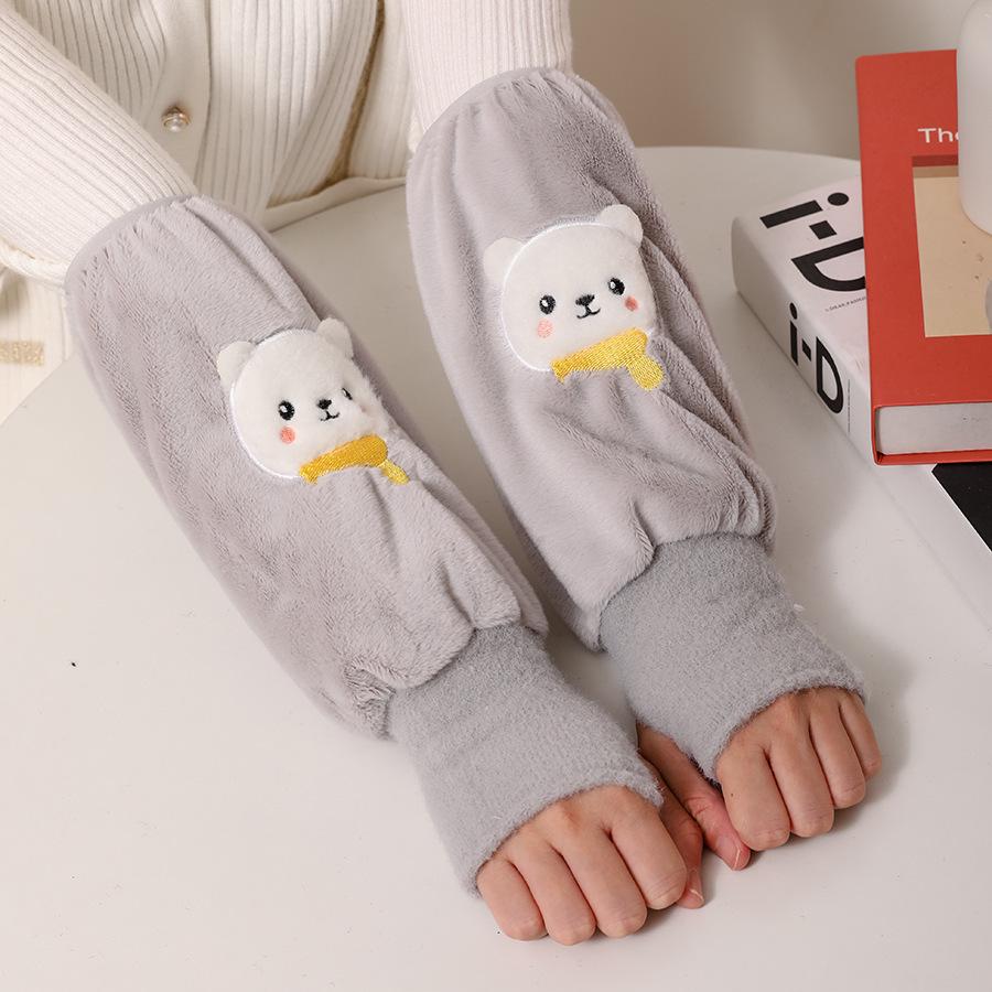 Versatile Anti-Dirty Hand Warmer Sleeves for Adults & Kids - Autumn/Winter Long Style for Students & Women