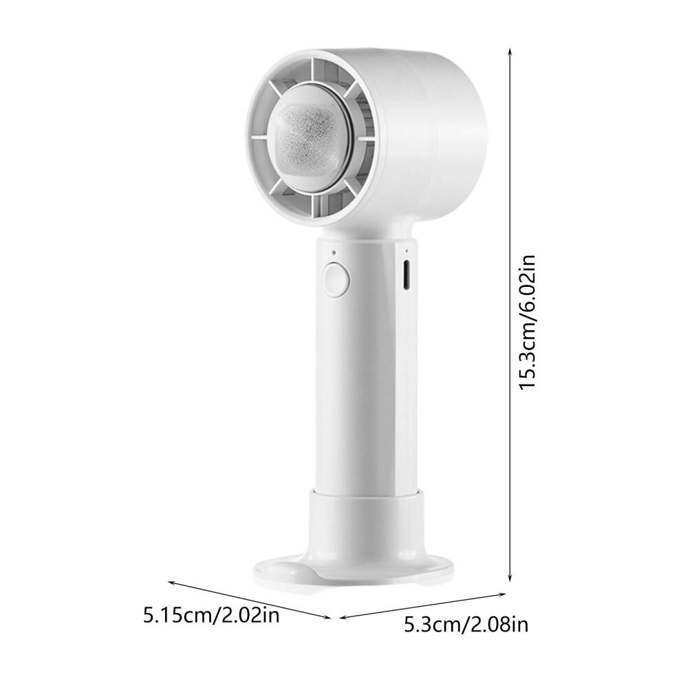 Tragbarer Handventilator 3 Geschwindigkeiten Mini Kühlender Schreibtischventilator Leise-Weiß