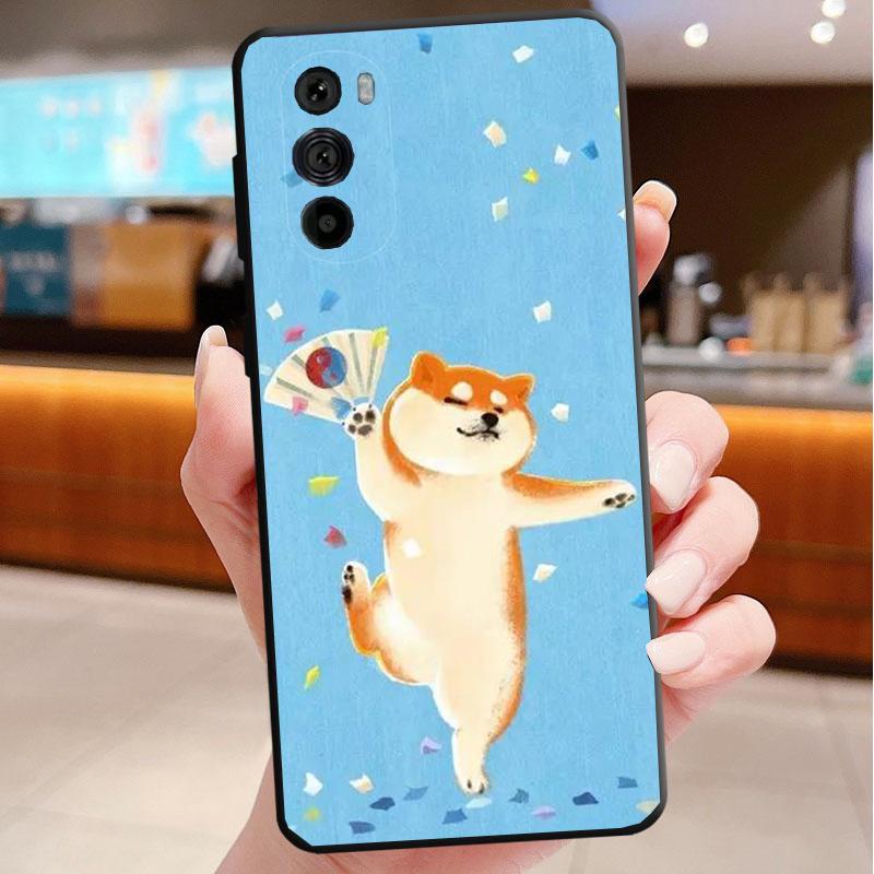 Phone Case For Motorola Edge 50 40 Pro 60 50 40 30 Ultra Neo Fusion Moto G85 G72 G53 G54 G84 G13 G32 Shiba Inu