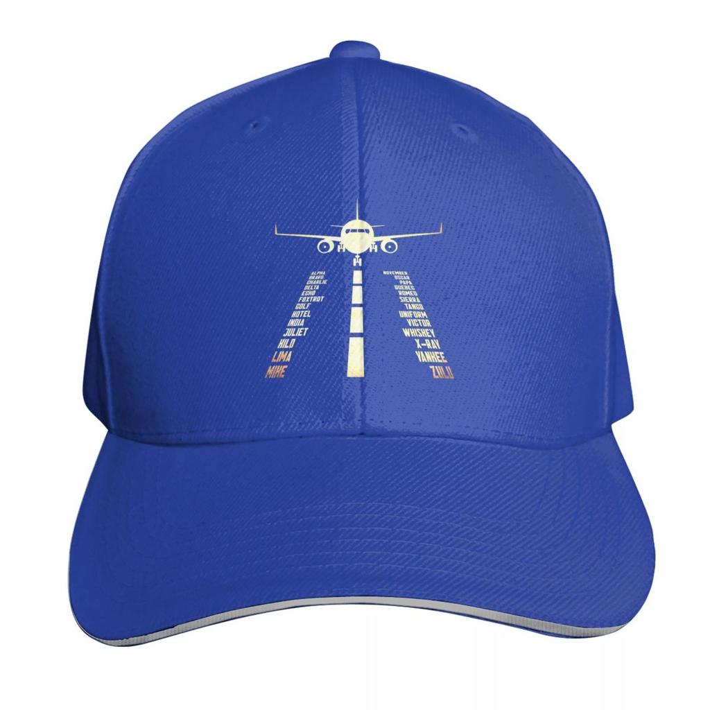 Airplane Airstrip Phonetic Alphabet Cap Fashion Casual Baseball Caps Adjustable Hat Hip Hop Summer Unisex Baseball Hats