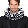 Victorian Costume Circus Clowns Ruff Collar Vintage Renaissance False Collar  Collar Accessory