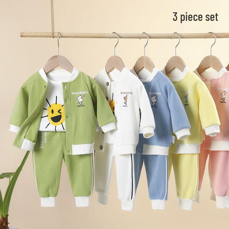 Spring & Autumn Baby Cardigan Set - Newborn & Boy Outerwear for Spring & Autumn
