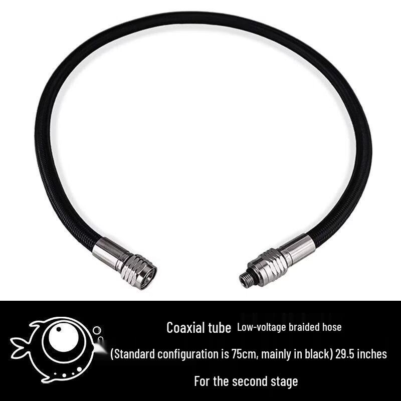 HOTDIVE Diving Low-Pressure Braided Coaxial Hose