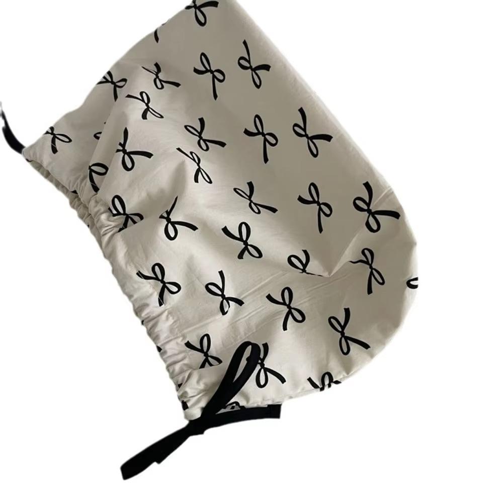 Ribbon Tissue Bag Drawstring Adjustable Storage Bag Practical Fabric Tissue Box Home