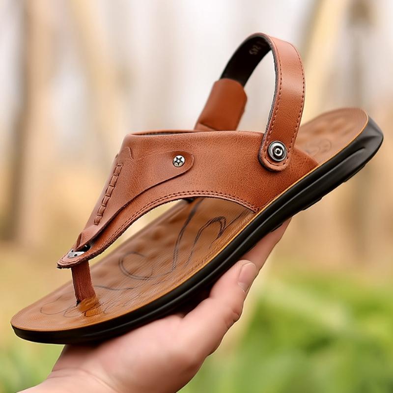 

Модные мужские сандалии, летние, мягкая подошва, нескользящая, пляжная обувь, мужские, удобные, мужские тапочки, роскошные, высококачественные, сандалии 41 коричневый