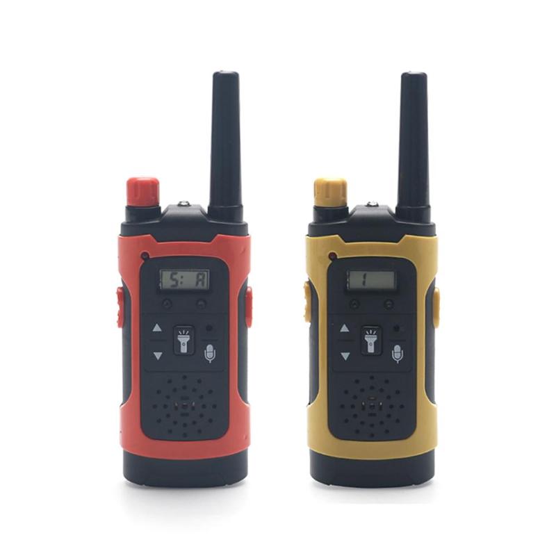 Long Range Electronic Toy LED Kids Walkie Talkies Handheld 2 Way Radio for Wireless Communication and Fun Learning