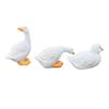 3 Pieces Resin Duck Statue Adorable Garden Ornament HandPainted for Courtyard, Pond