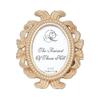 Oval Baroque Frame Resin Material Picture Holder Exquisite Oval Photo Frame  Party Layout