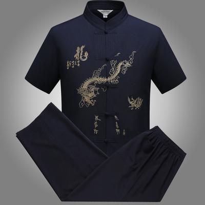 Conjunto tradicional de Kung Fu Tai Chi Tang Camisas estilo chinês masculinas Camisas Blusas Jaqueta