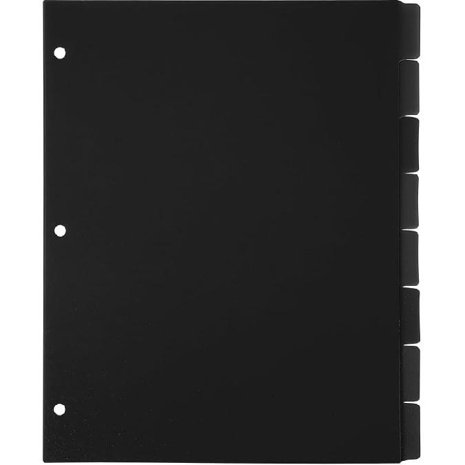 8 Tab Pink Binder Dividers for 3 Ring Binders 8.5 x 11 Inch Binder Dividers with 3 Hole Punched Page Dividers Sturdy Binder Index Dividers for School