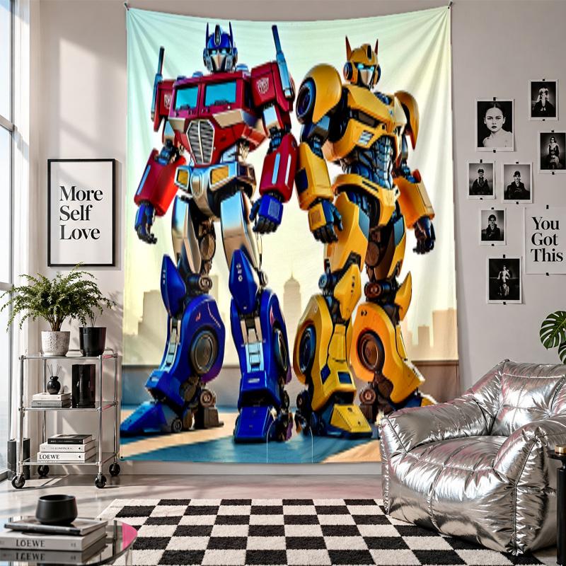 Wall TapestryTransformers Art Hanging Cloth Decorative Background Cover for Room Decoration
