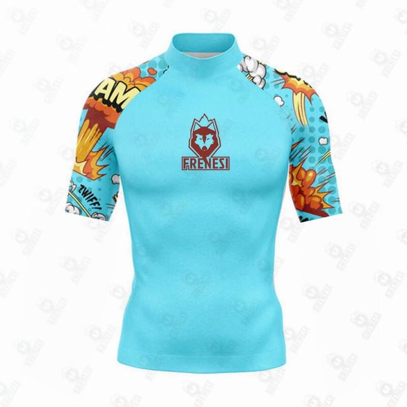 Herren UV-Schutz Rash Guard Kurzarm Badesachen Tauchen Surfen Wassersport Schnelltrocknend Kompressionspassform M