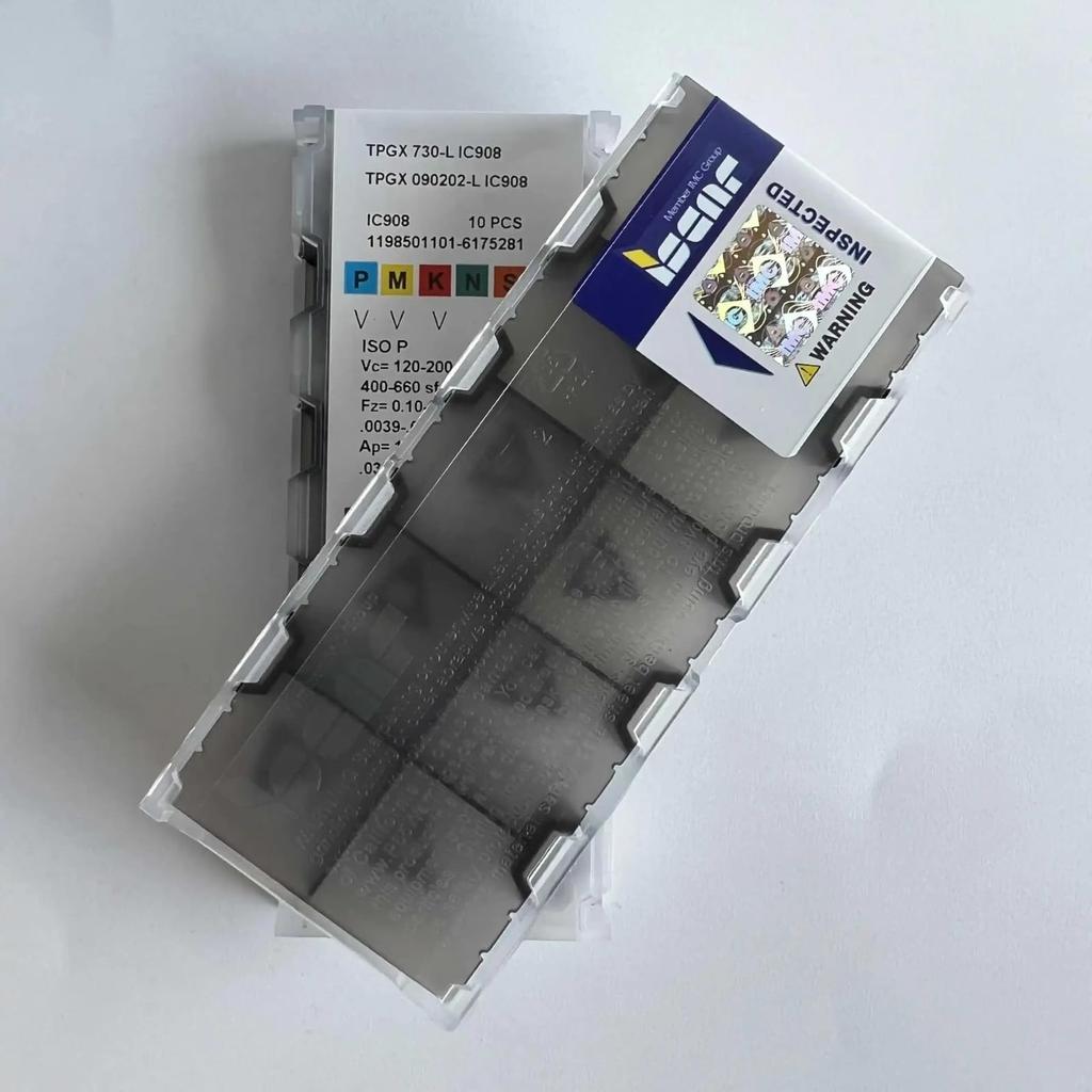 ISCAR / TPGX090202-L IC908 /Industrial indexable Carbide Inserts 10 PCS