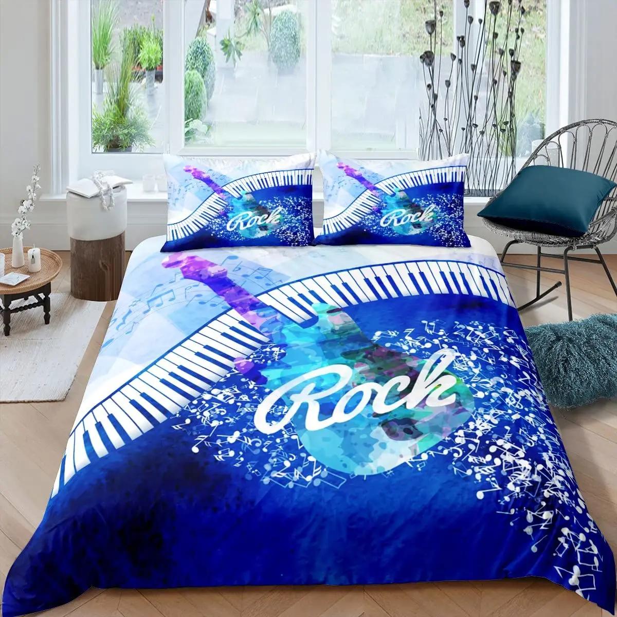 Пододеяльник с рок-музыкой King Jazz Music Комплект постельного белья для подростков — фото 20