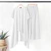 Damen-Retro-Mode-Outfits, unregelmäßige lange Bluse und Hose, Sommer-Zweiteiler-Set