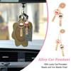 OLYCRAFT 2 Stück 2 Farben Autoanhänger Autoanhänger Glückskatzenanhänger Maneki Katze Auto