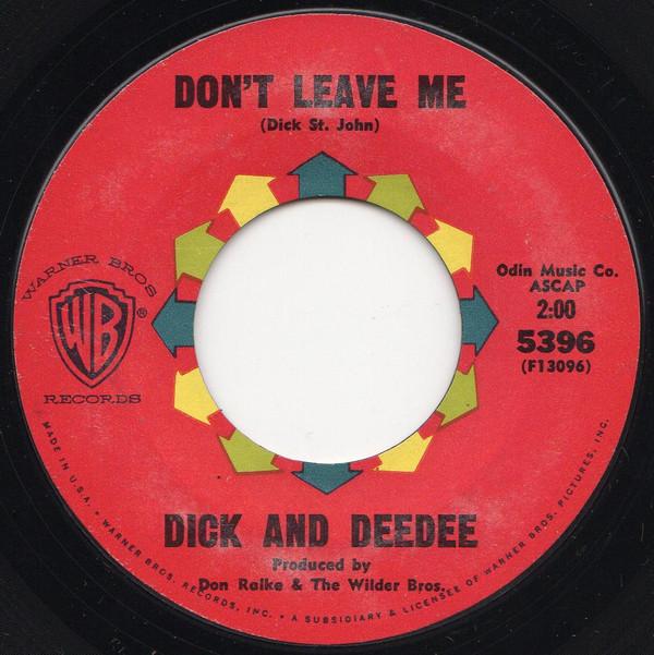 

7inch Record DICK & DEE DEE - Turn Around 5393 Warner Bros. Re 1963 US Pop Used