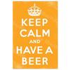 Bleib ruhig und mach weiter Metallblechschild Platte Trinken Bier Kaffee Bar Kneipe Club Plakette Heimdeko Wanddekoration Poster 30x20cm