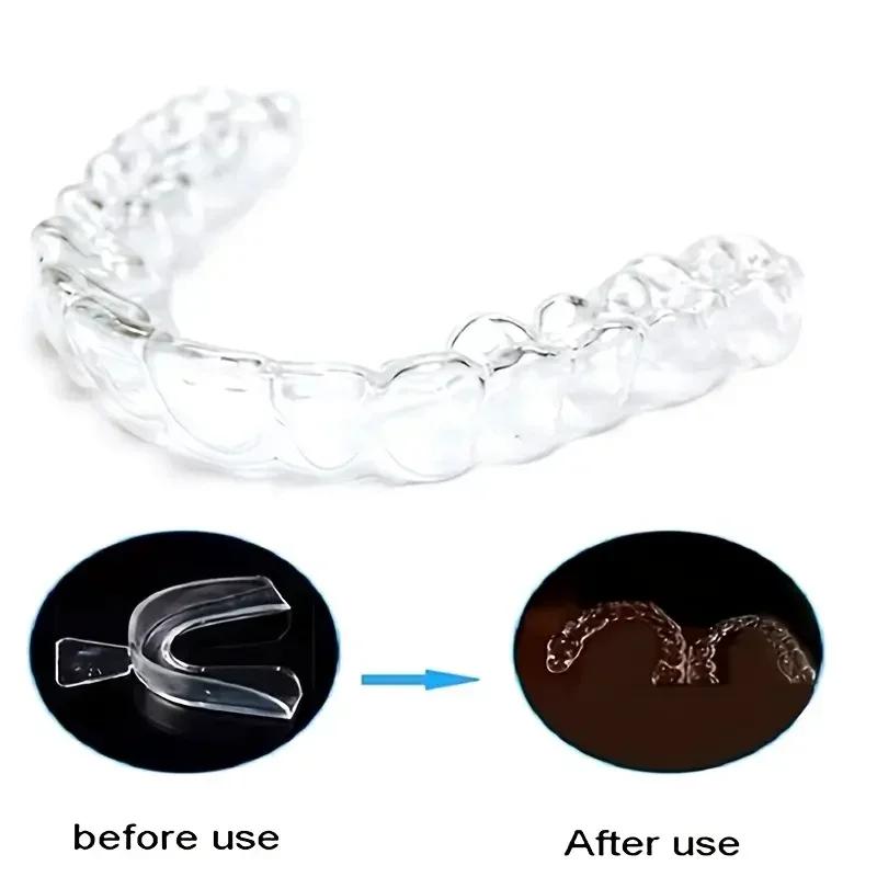 2PCS Thermoplastic Dental Night Guards - Anti-Grinding & Teeth Protection, Customizable Fit for Bruxism & TMJ Relief