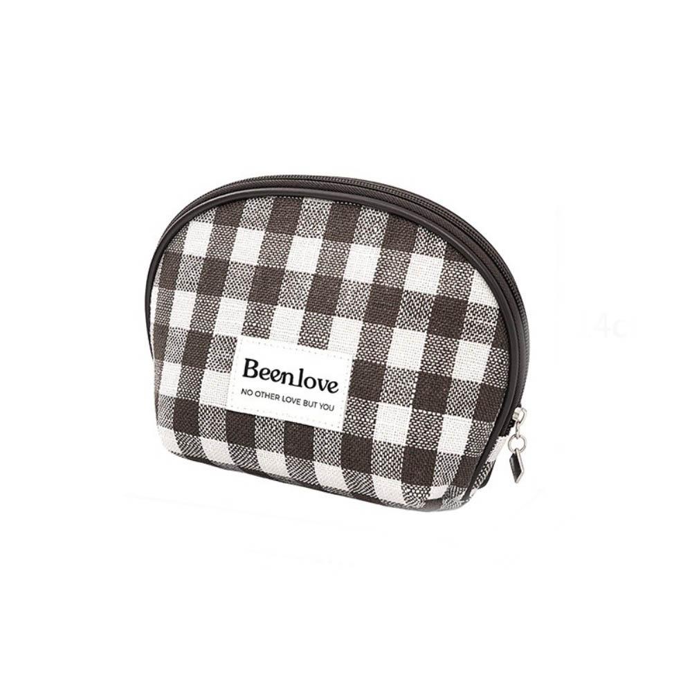 

with Zipper Semicircle Cosmetic Storage Bag Large Capacity Toiletries Bag Bathroom кофейный