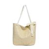 Trendy straw bag women's 2025 new handbag casual with holiday beach bag women's shoulder oblique span bag