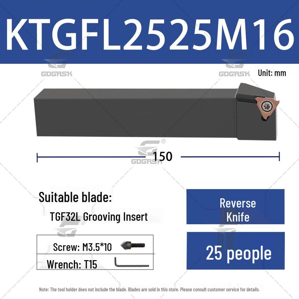 CNC External Shallow Groove Tool Holder KTGFR/KTGFL 1212H16/1616H16/2020K16