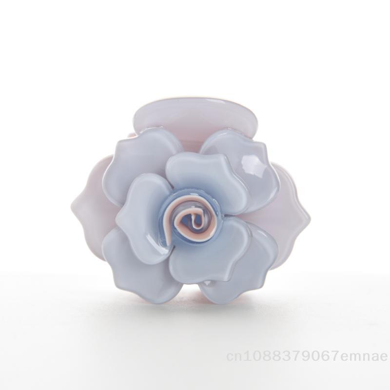 [ZYAS]Sweet Camellia Rose Acetate Hair Claw Flower Series Claw Clips INS Trendy Hair Clips For Women Girls Hair Accessories
