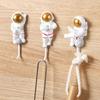 No Trace Wall Hanger Strong Viscose Astronaut Hook Key Holder Wall Hook Bathroom Accessories