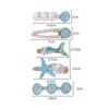 5 Pcs/Set Mermaid Starfish Shell Hairpins Girls Cute Hair Clips Hairgrips for Women Barrettes Hair Styling Tool Hair Accessories