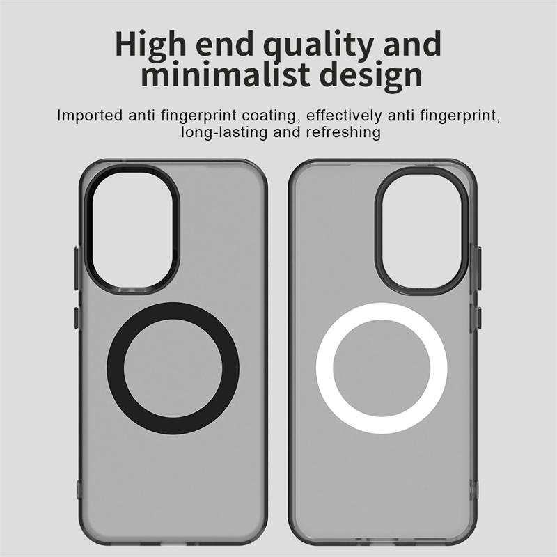 Magnetic Adsorption Wireless Charge Clear Case For Xiaomi Poco F7 Transparent Phone Case Poco F7 Case For Poco F7 Pro F7 Ultra