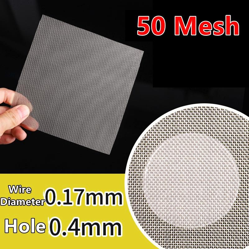 Food Grade 304 Stainless Steel Filter Mesh Home Kitchen Food Bean Powder Oil Filter Net Metal Water Filtration Screen Strainers